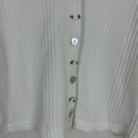 White Button-Up Top With Lace Collar Womens Small Cottagecore Grandma Coquette - Picture 4 of 7